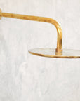 Unlacquered Solid Brass Shower System