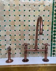 Copper Kitchen Bridge Faucet,Copper Tap - NORD BRASS