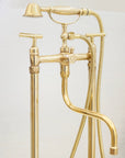 The Classic English Style Telephone Tub Filler, Brass Freestanding Filler