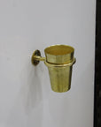 Unlacquered Solid Brass Tooth Brush Holder - NORD BRASS