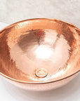 Copper Vanity Vessel Sink, Copper Bathroom Sink