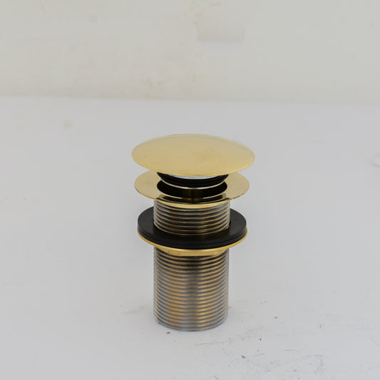 Solid Brass Drain, Push Up Button