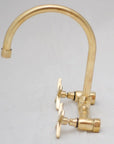 Unlacquered Brass Bathroom Faucet - Bathroom Sink Faucet IBF06 - NORD BRASS