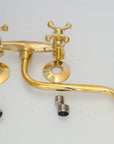 Antique Brass Kitchen Faucet - Wall Kitchen Faucet