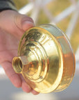 Unlacquered Solid Brass Rain Shower Head, Moroccan Handcrafted Vintage Showerhead, Works Outdoor - NORD BRASS