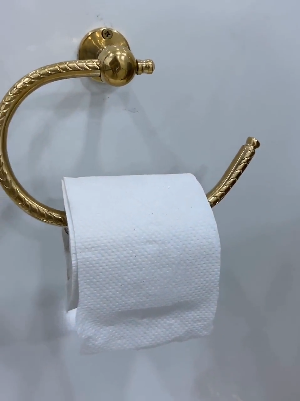 Unlacquered Solid Brass Toilet Paper Holder - NORD BRASS