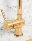 Solid Brass Pull Down Kitchen Faucet, Single Hole Kitchen Faucet