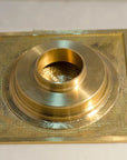 Solid Brass Floor Drain, Hammered Square Shower Drain - NORD BRASS