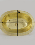 Hammered Oval Brass Sink, Drop-in Brass Bathroom Sink, Antique Brass Sink, Bathroom Brass sink