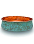Verdigris Patina Copper Top Mount Bathroom Vessel Sink Vanity