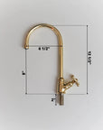 Brass Faucet Single Hole - Only Cold Or Hot Water - NORD BRASS