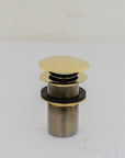 Solid Brass Drain, Push Up Button