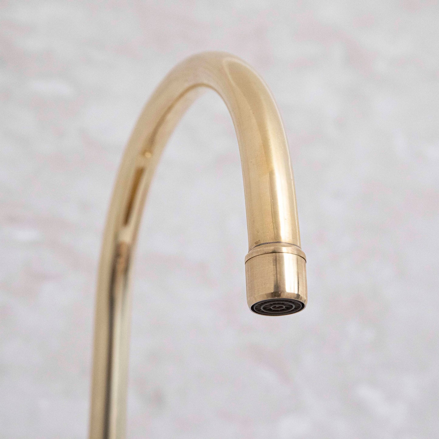 Unlacquered Brass Kitchen Bridge Faucet - NORD BRASS