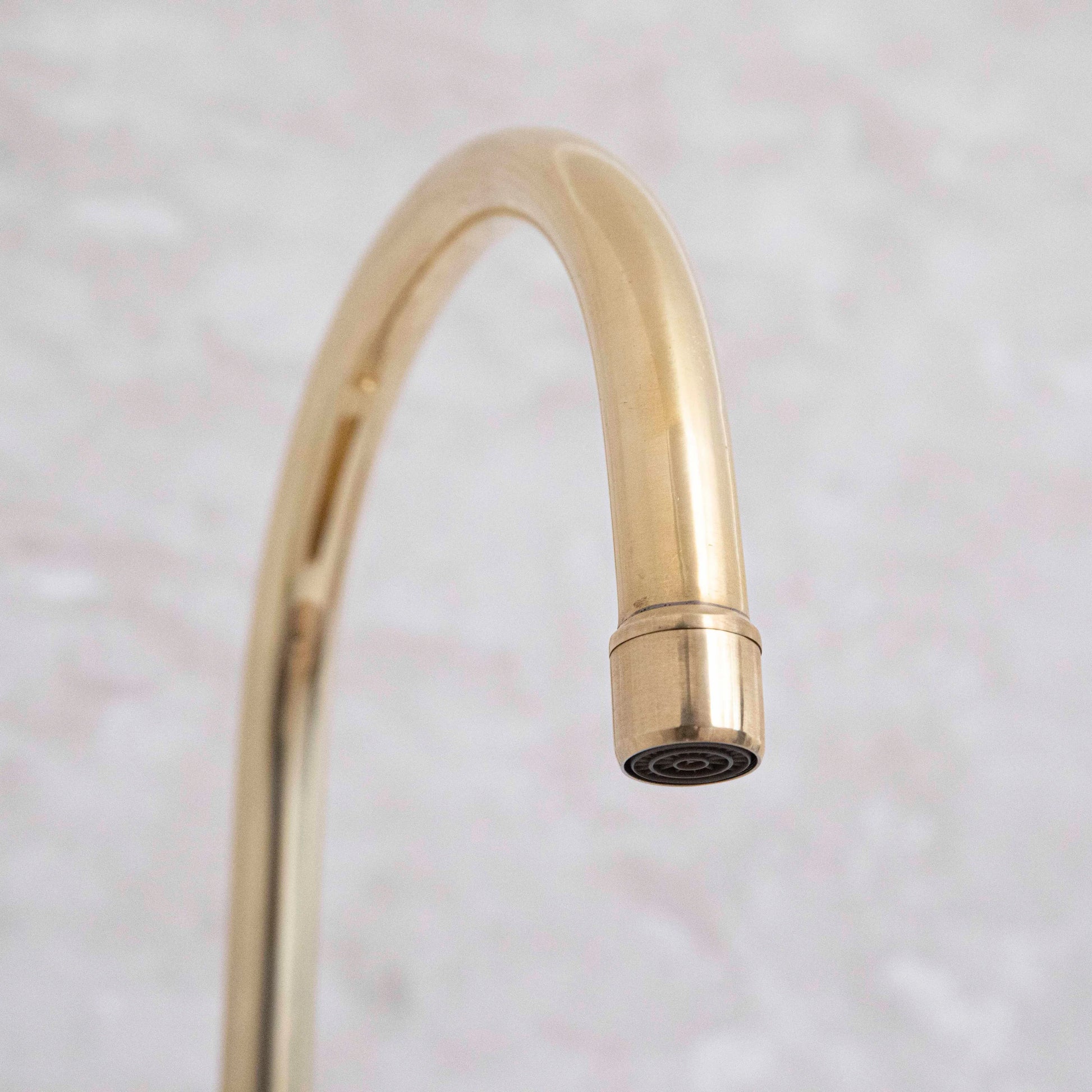 Unlacquered Brass Kitchen Bridge Faucet - NORD BRASS