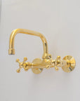 Brass Kitchen Faucet - Vintage Brass Kitchen Faucet