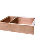Double-Bowl Copper farmhouse sink, 14 gauge Apron Front Kitchen sink