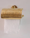 Solid Brass Toilet Paper Holder, Handcrafted Powder Room Roll Holder - NORD BRASS