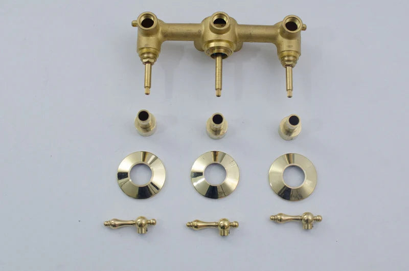 Unlacquered Brass Shower – Rain Shower Set
