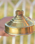 Unlacquered Solid Brass Rain Shower Head, Moroccan Handcrafted Vintage Showerhead, Works Outdoor - NORD BRASS