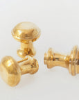 Unlacquered Brass Cabinet Knobs, Brass Round Knob, Vintage Knobs