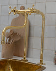 Antique Brass Kitchen Faucet - Unlacquered Brass Faucet - NORD BRASS