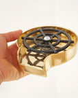 Unlacquered Brass Kitchen Cup Cleaner, Brass Glass Rinser