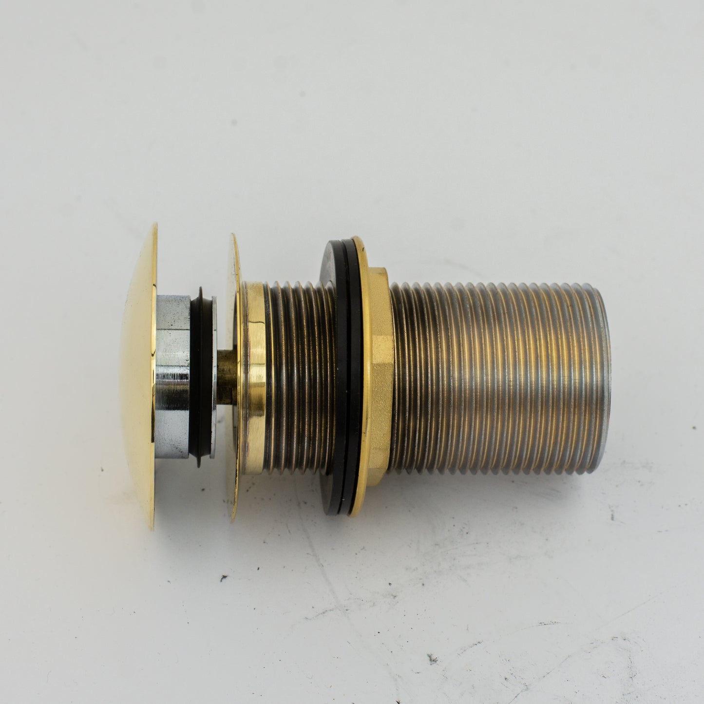 Solid Brass Drain, Push Up Button