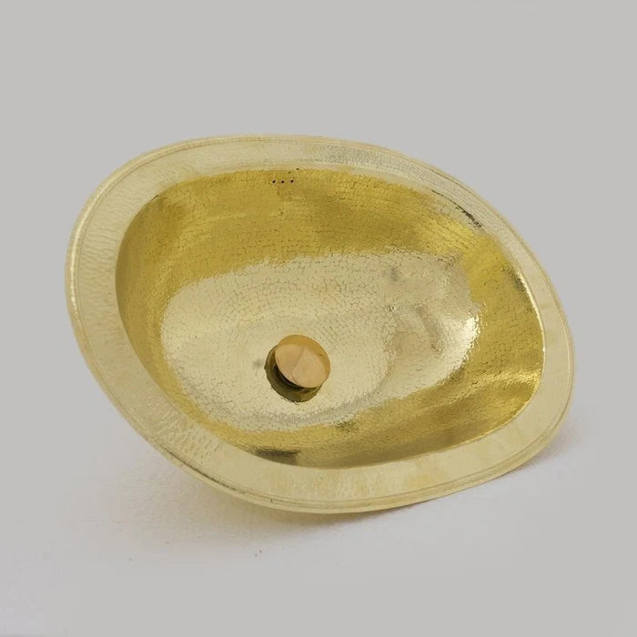 Hammered Oval Brass Sink, Drop-in Brass Bathroom Sink, Antique Brass Sink, Bathroom Brass sink