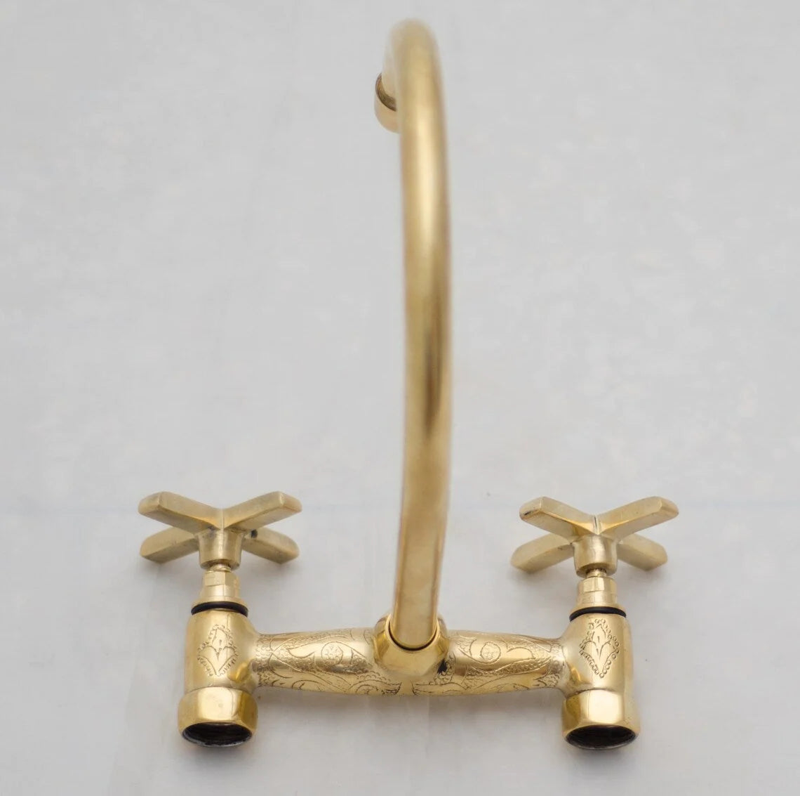 Unlacquered Brass Bathroom Faucet - Bathroom Sink Faucet IBF06 - NORD BRASS