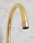 Unlacquered Brass 3 Holes Bridge Faucet, Antique Kitchen bridge Faucet