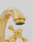 Brass Single Hole Bathroom Faucet - Bath Vanity Faucet