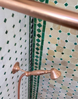 Unlacquered Solid Copper Shower, Copper Outdoor Shower - NORD BRASS