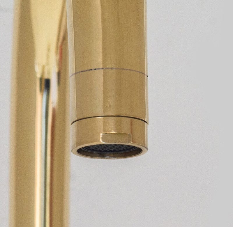 Widespread 3 Holes Solid Brass Faucet, Antique Brass Kitchen Deck Mounted Faucet