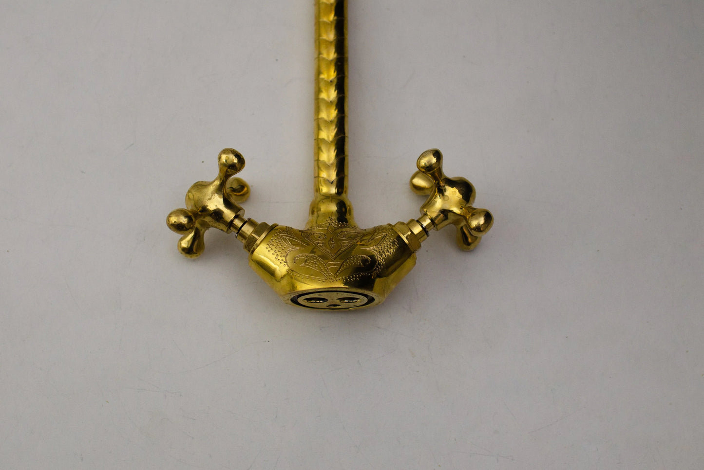 Unlacquered Brass Bathroom Faucet - Single Hole Bathroom Faucet - NORD BRASS