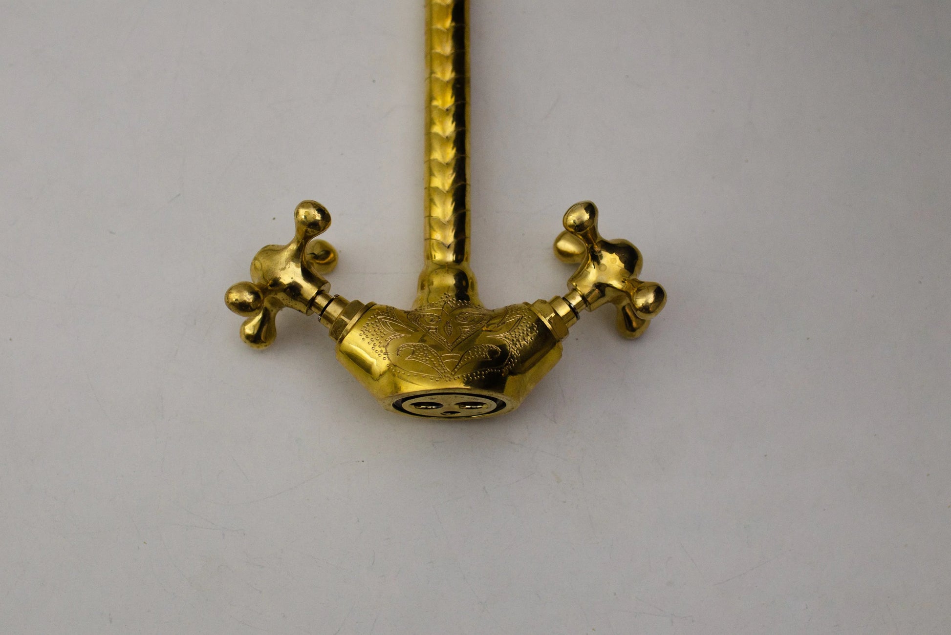 Unlacquered Brass Bathroom Faucet - Single Hole Bathroom Faucet - NORD BRASS