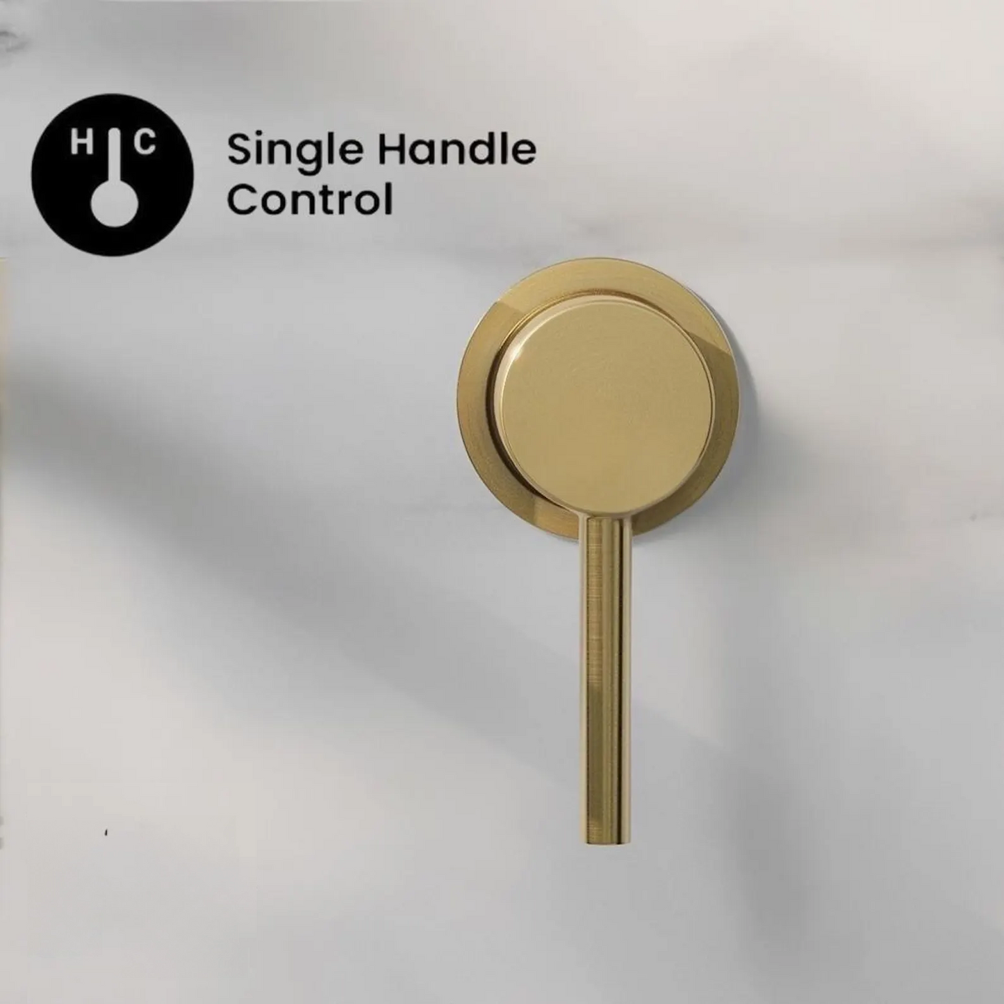 Unlacquered Brass Wall Mount Faucet, Single Handle Hot & Cold Sink Tap, Vintage Solid Brass Mixer, Concealed Mixer Tap