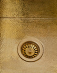 Solid Unlacquered Brass Undermount Hammered Sink, Kitchen Bar Sink, Island Sink, Outdoor Sink - NORD BRASS