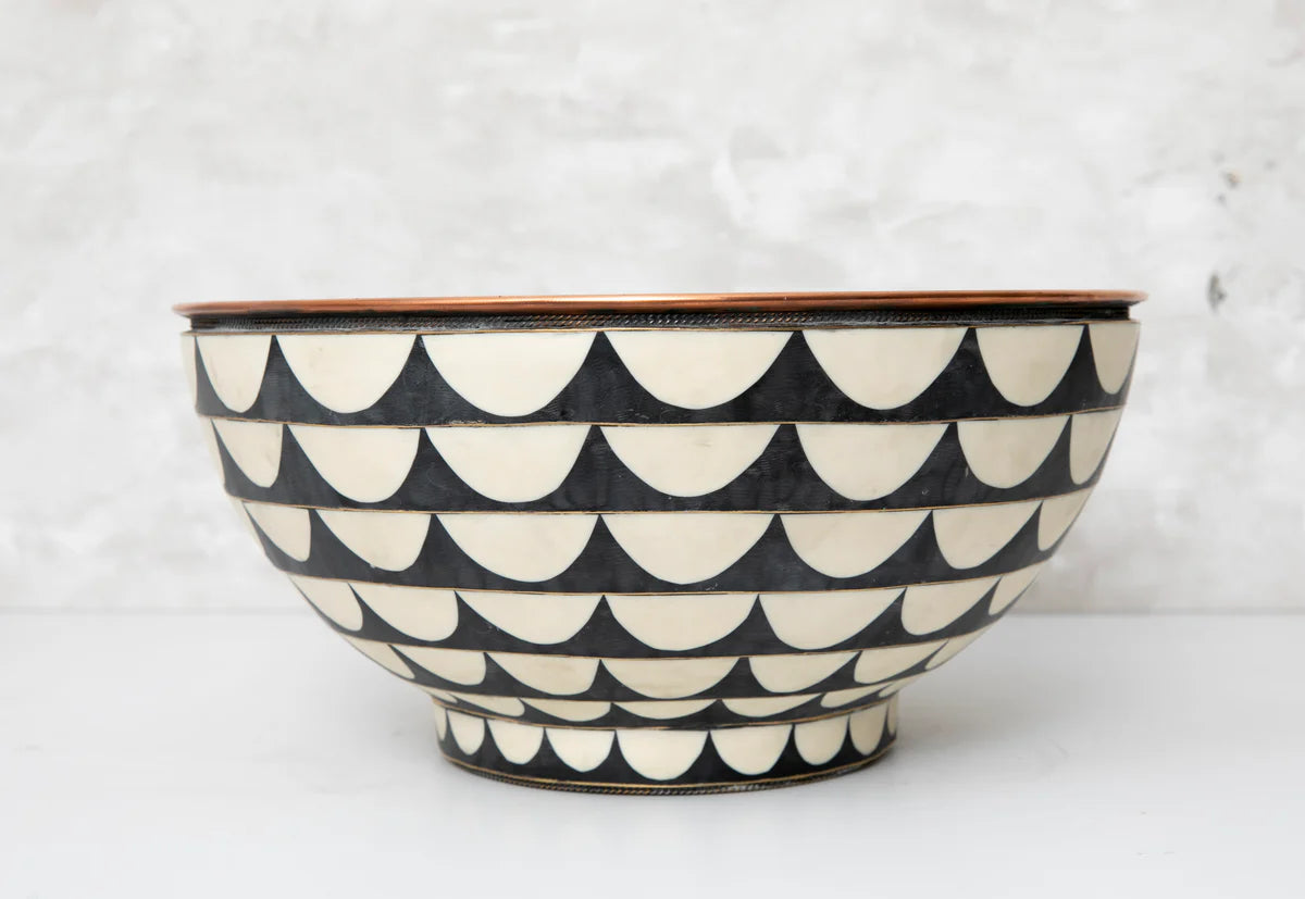 Copper Vanity Sink Vessel, Resin and Bone Sink,Bathroom Copper Sink