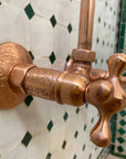 Unlacquered Solid Copper Shower, Copper Outdoor Shower - NORD BRASS