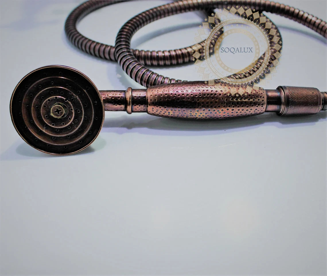 Wall Mount Hand Shower Set in Stunning Copper Finish - NORD BRASS