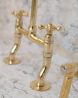 Antique Brass Kitchen Faucet,Brass Kitchen Faucet with Curved legs