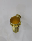 Unlacquered Solid Brass Tooth Brush Holder - NORD BRASS