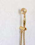 Solid Brass Rainfall Shower - Unlacquered Brass Shower Set - NBCS01