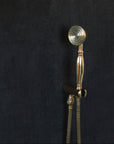 Solid Brass 2 outlet Shower - Unlacquered Brass Handheld with Tub filler
