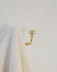 Unlacquered Brass Hook, Brass Hook Organizer
