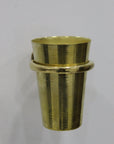 Unlacquered Solid Brass Tooth Brush Holder - NORD BRASS