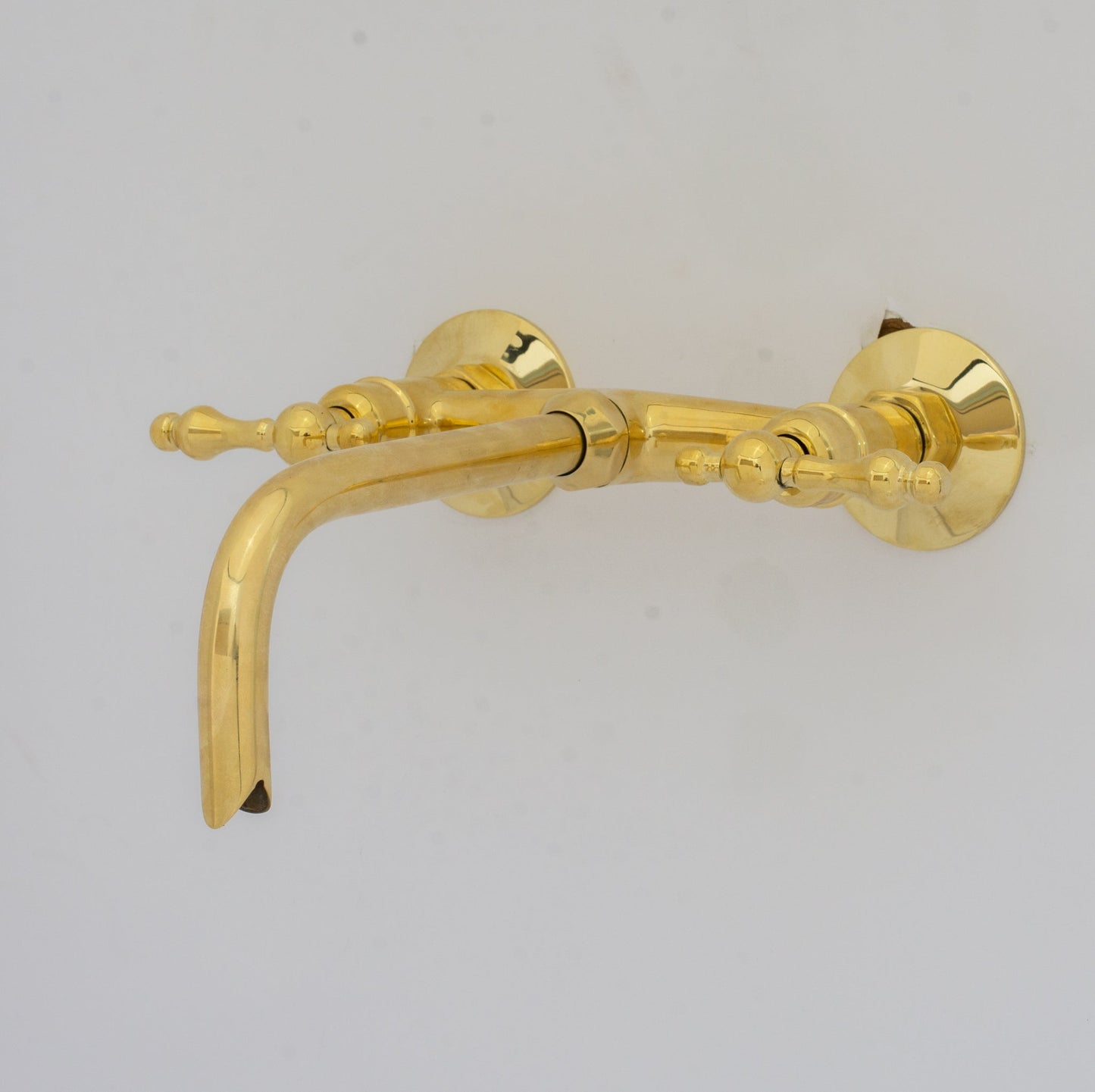 Brass Wall Mount Faucet - Antique Brass Bathroom Faucet