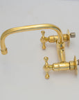 Brass Kitchen Faucet - Vintage Brass Kitchen Faucet