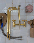 Antique Brass Kitchen Faucet - Unlacquered Brass Faucet - NORD BRASS