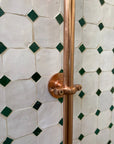 Unlacquered Solid Copper Shower, Copper Outdoor Shower - NORD BRASS